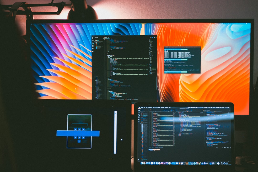 developer desk multiple screens