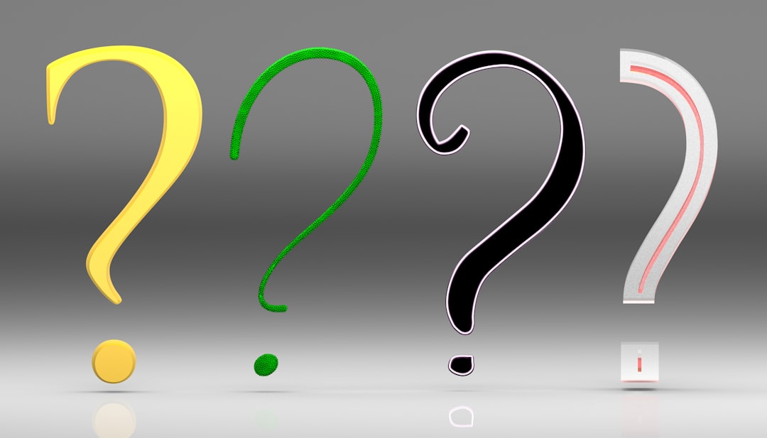 faq question mark icons