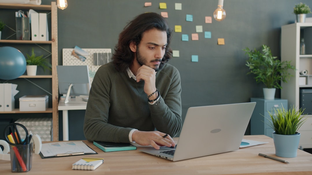 young professional thinking career